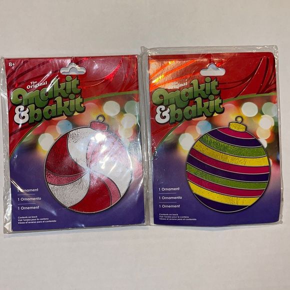 The original makit & bakit Christmas Ornaments Two kits American Crafts - Picture 10 of 10